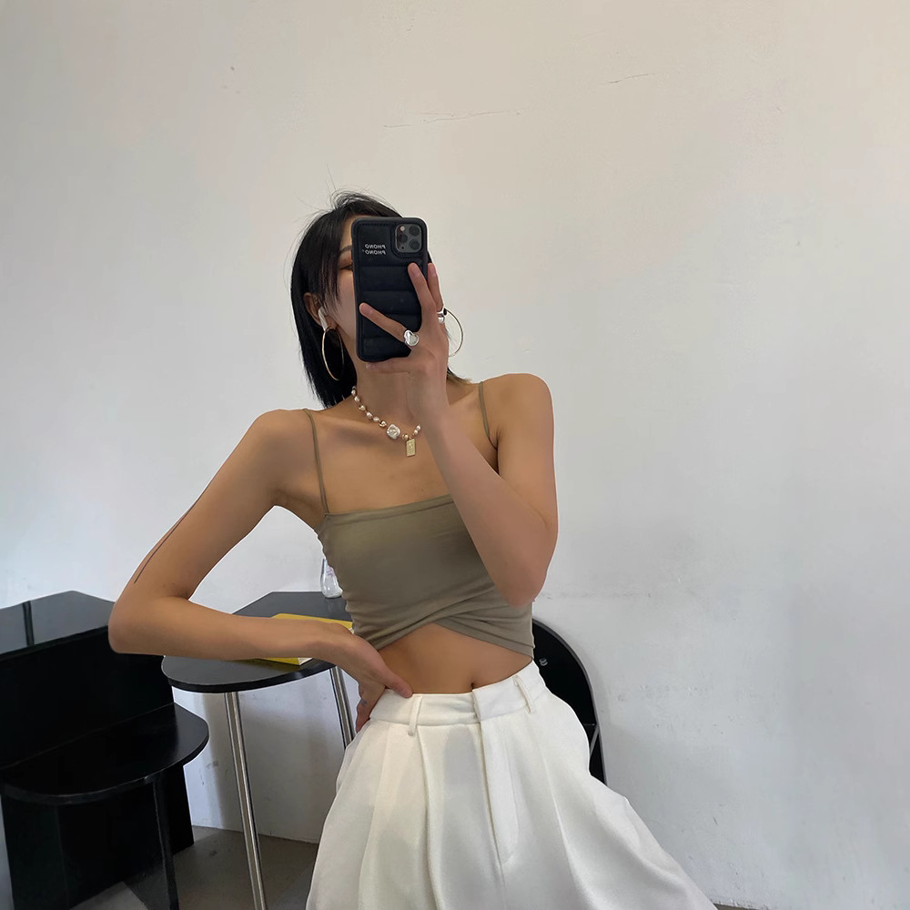 Nueva Camiseta sin Mangas Estilo BM 2025 para Mujer, Top de Verano sin Mangas con Relleno en el Pecho, Prenda Exterior, Camiseta Básica para Mujer, Top Tubo.