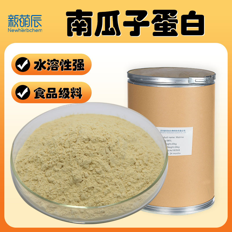 In-Stock Pumpkin Seed Protein 60% Water-Soluble Pumpkin Seed Powder Raw Material Hydrolyzed Pumpkin Seed Protein Powder Wholesale