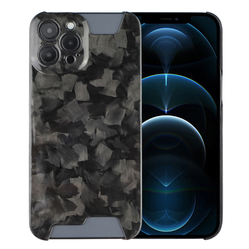 For Apple 13PRO MAX Phone Case Real Carbon Fiber 12 Forged Pattern Carbon Fiber Protective Case 13PRO Case