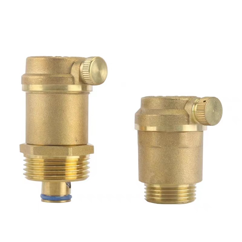 暖气管道自动泄压阀 黄铜排气阀 直排式放气阀