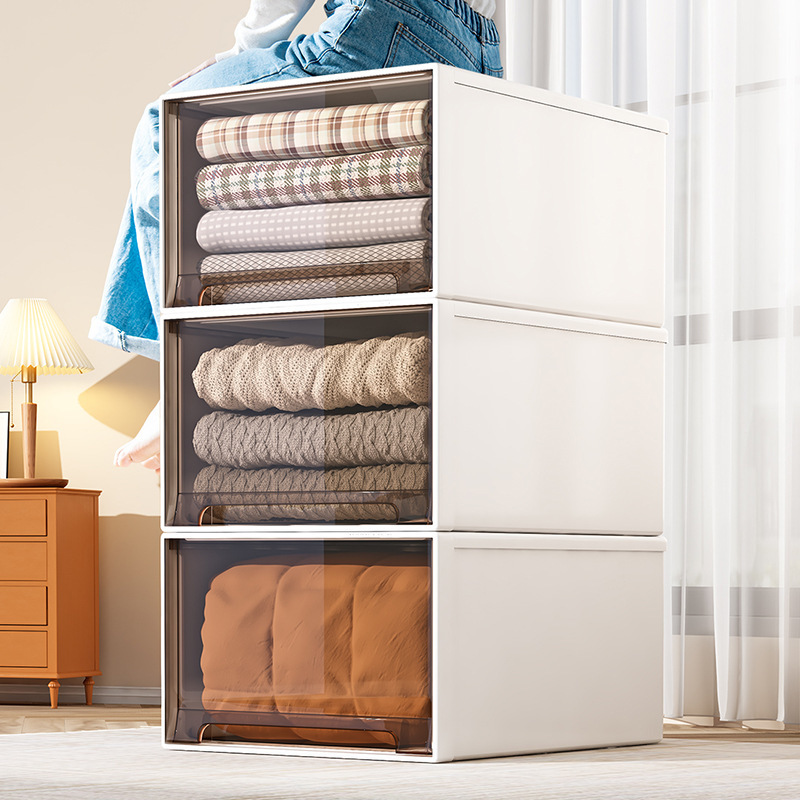 Muming Drawer Type Storage Box Wardrobe Plastic Cabinet Household Underwear Storage Clothes Storage Box Clothes Storage Box