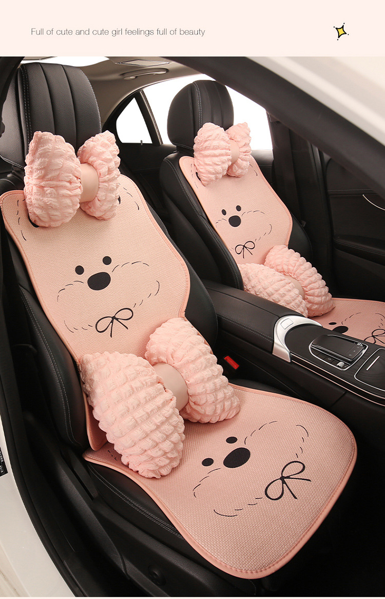 Car Seat Cushion for All Seasons, High-End Women's Summer Seat, Rear Thin Car Seat Cover, Seat Cushion, West Highland