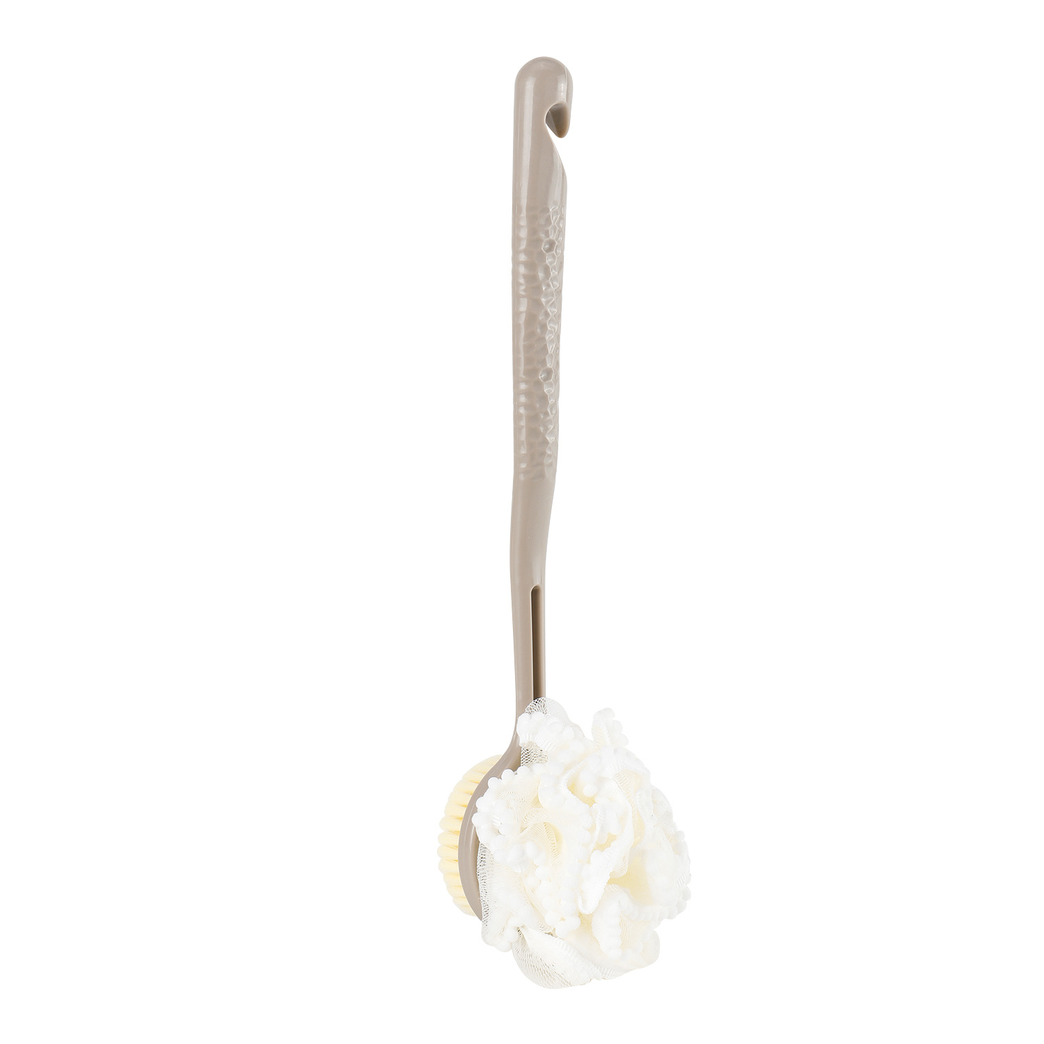 Mango de flores para el hogar Bola de baño de doble cara Cepillo de baño de lana suave de nailon Cepillo de baño Baño de baño Frotamiento de espalda Spot al por mayor