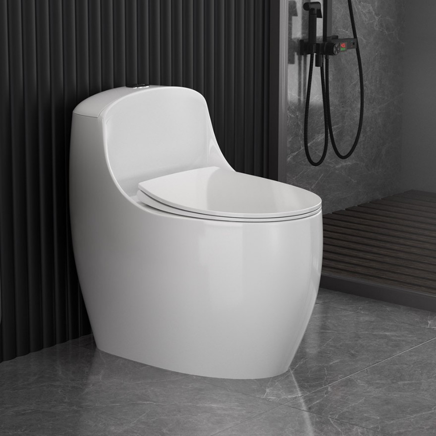 inodoro doméstico pequeño tipo gran calibre ultra-turbina tipo sifón ahorro de agua asiento de inodoro silencioso a prueba de olores ingeniería mayorista de cerámica