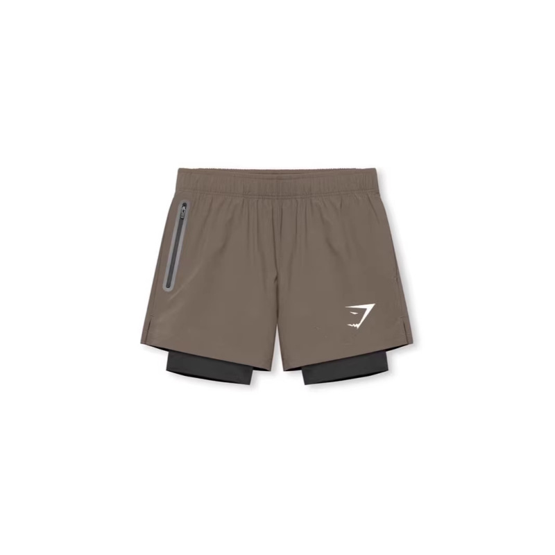 Gymshark Elastic Shorts Men's Fitness Sports Pants Summer Running Lining Quick-Drying Double-Layer Mid-Length Tights Gymshark Elastic Shorts Men's Fitness Sports Pants Summer Running Lining Quick-Drying Double-Layer Mid-Length Tights