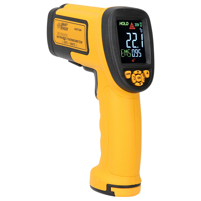 希玛AS872B+红外线测温枪工业彩屏非接触电子温度计-32～1380℃