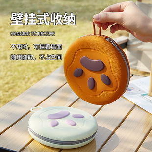 Cross-border New Cute Pet Silicone Dual-use Drinking Bowl Outdoor Portable Folding Storage Cat Pet Bowl