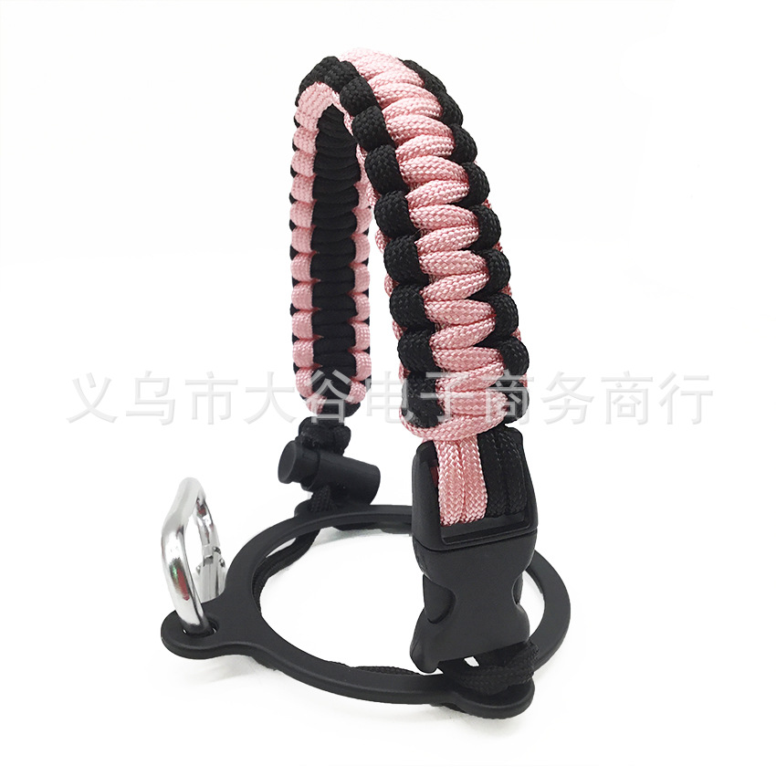 Amazon hidro frasco espacio olla llevar cuerda boca ancha taza de agua cuerda trenzada hervidor llevar cuerda portátil