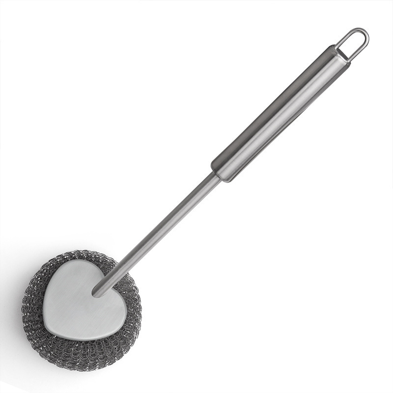 New 304 stainless steel brush household wire brush long handle cleaning brush steel wire dish brush kitchen pot brush New 304 stainless steel brush household wire brush long handle cleaning brush steel wire dish brush kitchen pot brush