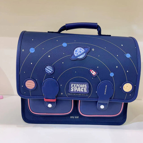 Zoyzoii School Backpack for Students Aged 6-12, Unisex, Lightweight, Double Strap, Spine Protection