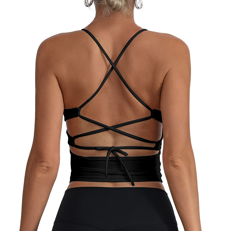 Cross-border backband chaleco transpirable, ropa interior deportiva para correr, ropa de yoga deportiva para mujeres