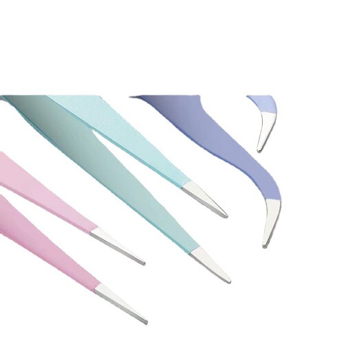 Macaron Handbook Tweezers DIY Stainless Steel Handbook Clips Nail Art Clips for Children and Students Guka Handmade Nie Zi