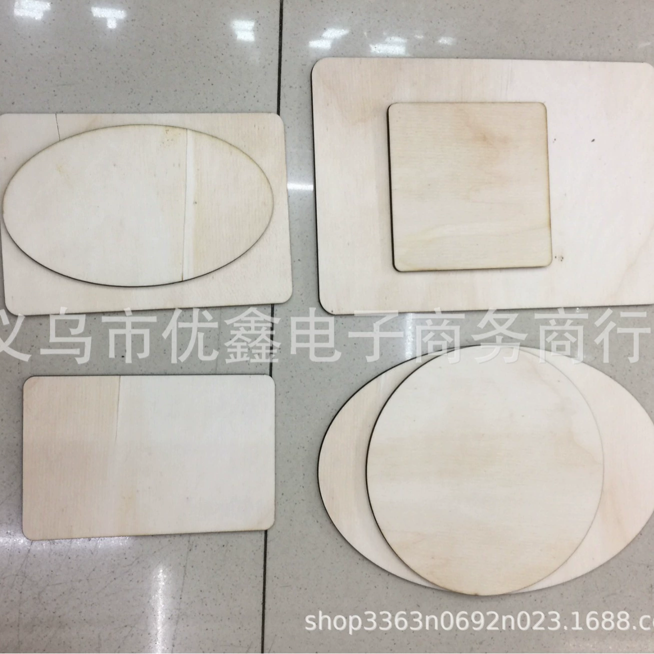 DIY лазерная резка щепы деревянная Геометрическая щепа овальная квадратная круглая и т. Д. Деревянная доска