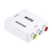 AV转VGA视频转换器机顶盒AV2VGA音频转换器av转vga电视转显示器