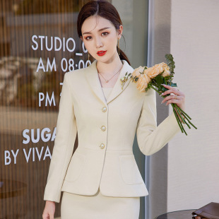 Fashion Dress Set Chanel Style Thickened Wool Material Host Professional Women's Versatile Jacket