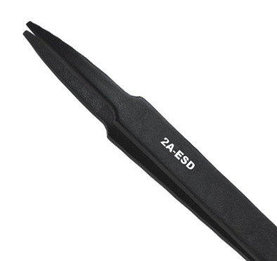 EXCELTA 2A-ESD 二4.63英寸平头防静电镊子
