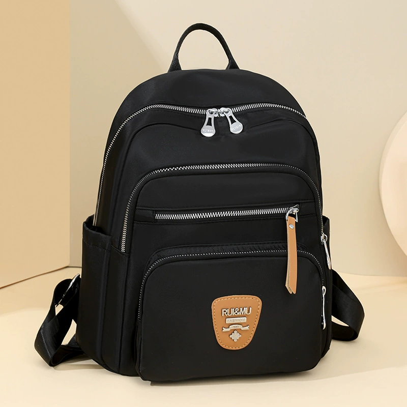Capacious backpack, fashionable nylon shoulder bag, high-quality style