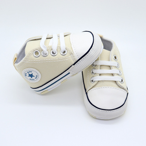  New Canvas Walking Shoes for 0-3 Year Old Babies, Infants and Toddlers Spring and Autumn Soft Sole Children's Shoes, Princess Shoes Wholesale