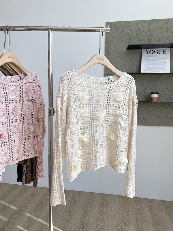 【Autumn New Arrival】演绎属于你的秋日风情#设计感镂空针织衫|undefined