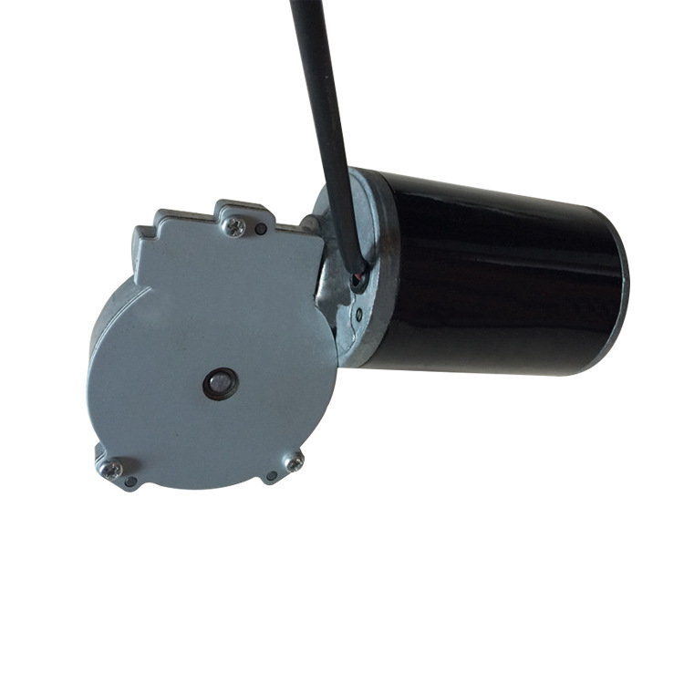 厂家DC24V永磁直流减速电机 有刷直流马达 蜗轮蜗杆减速电机