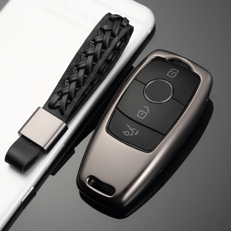 바흐 키 케이스 2018/2017 메르세데스-벤츠 S450/S350 알루미늄 합금 자동차 키 케이스에 적합