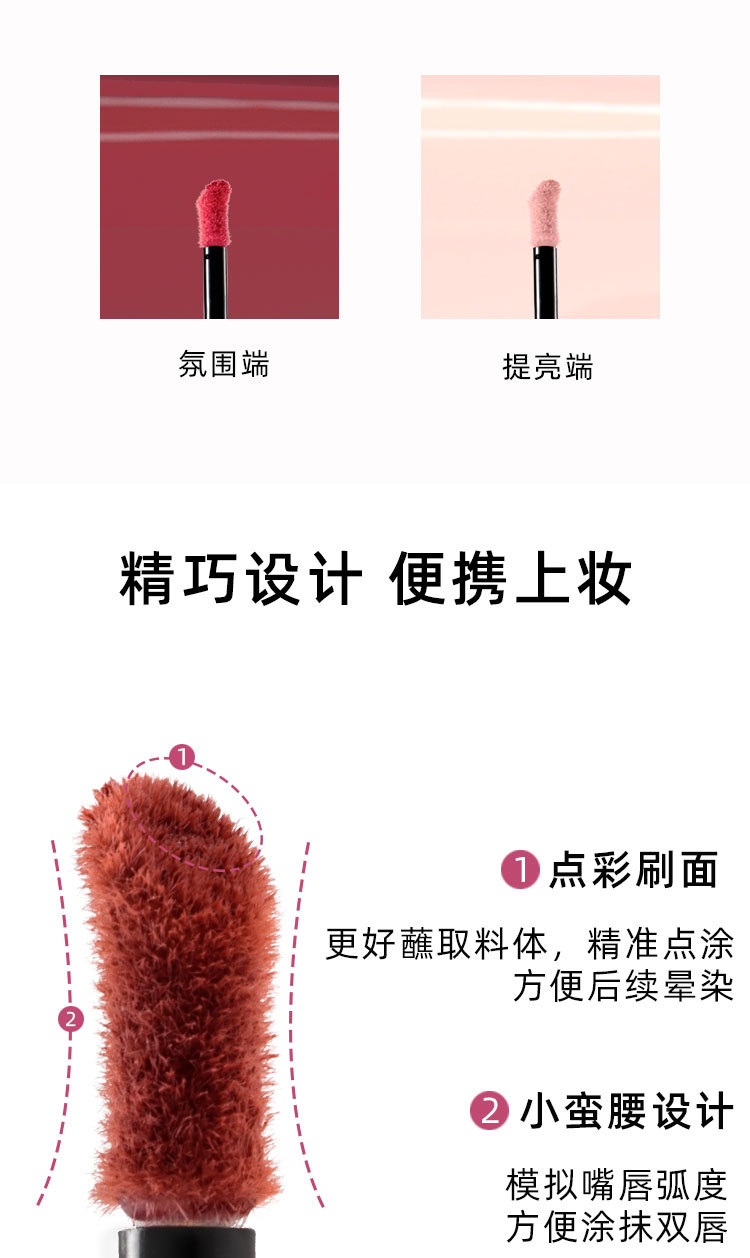 VIPABC Double Head Complexion Lift Cream, Cream, Blush, Cream, Lip Gloss, Lip Blush, Brightening, Highlighter Eyeshadow - One bottle for multiple uses undefined