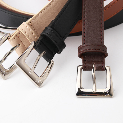 Giant Wheel Korean Style Women's Trendy Casual Belt Fashion Style Student Jeans Belt Dress Decoration Waistband Wholesale