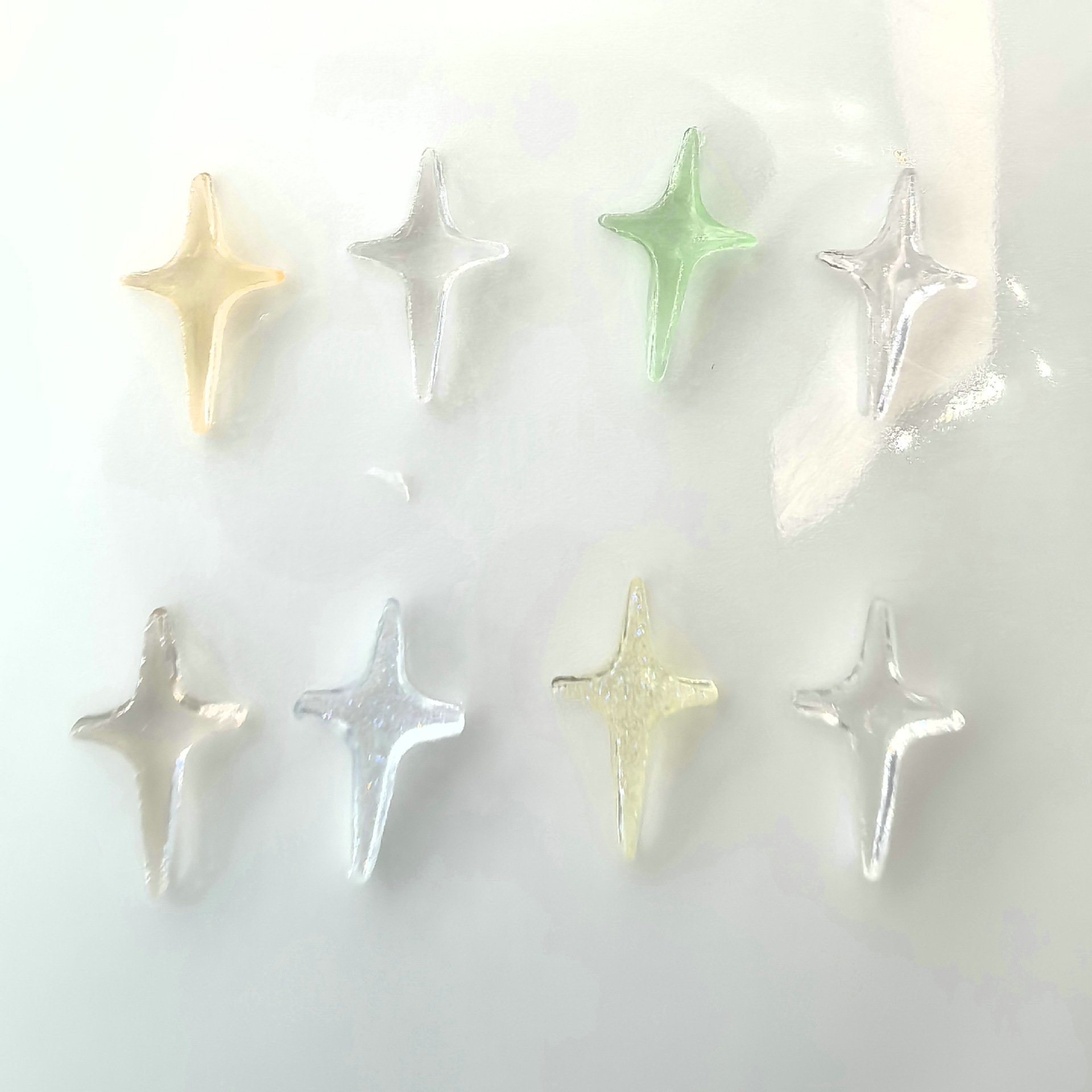 网红美甲克罗心十字架饰品星芒饰品复古朋克风指甲装饰品0004