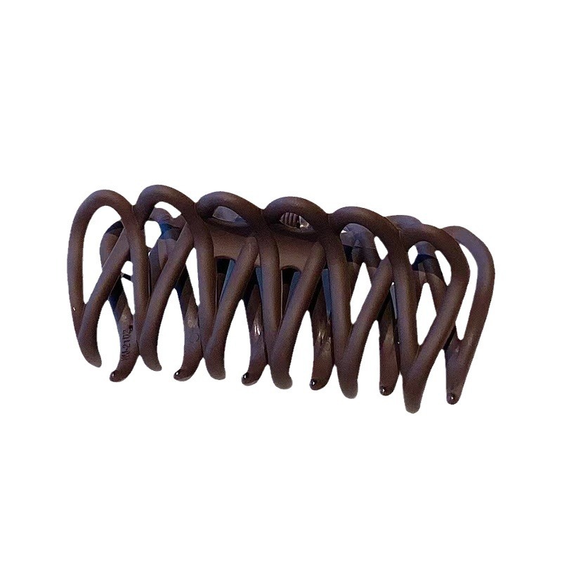 シンプルなフロスト風呂クリップの後頭部ヘアクリップの女性サイズのサメクリップの髪飾り