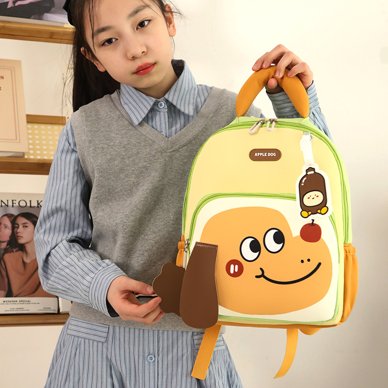 Jardín de infantes mochila infantil caricatura lindo perro impresión mochila para niños y niñas mochila para niños transfronterizos coreanos
