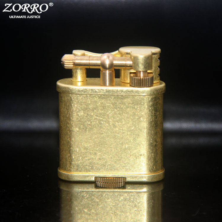 ZORRO佐羅個性創意複古砂輪煤油打火機可刻字代發