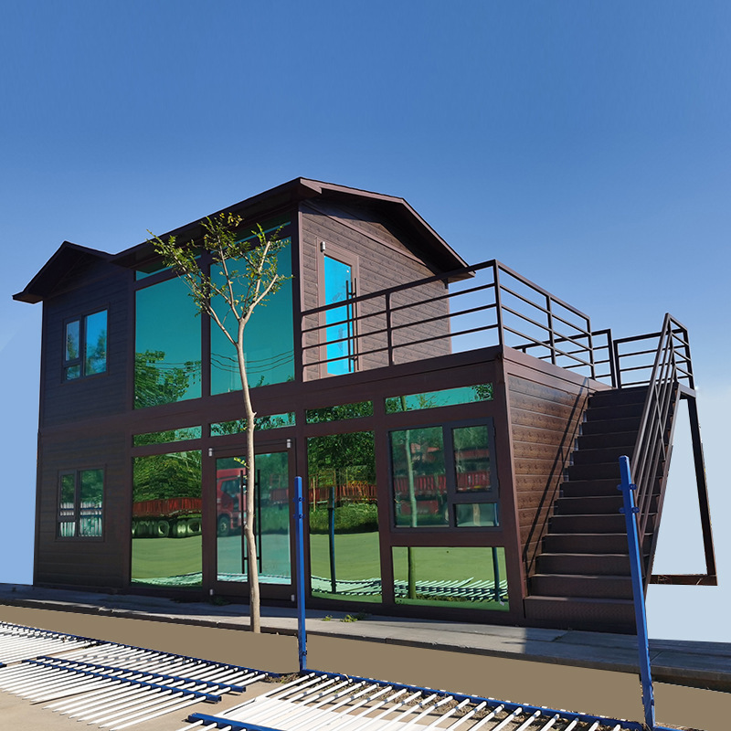 Integrated House Mobile Container Villa Two-Story Building with Large Platform Light Steel Scenic B&B Balcony Integrated House Mobile Container Villa Two-Story Building with Large Platform Light Steel Scenic B&B Balcony