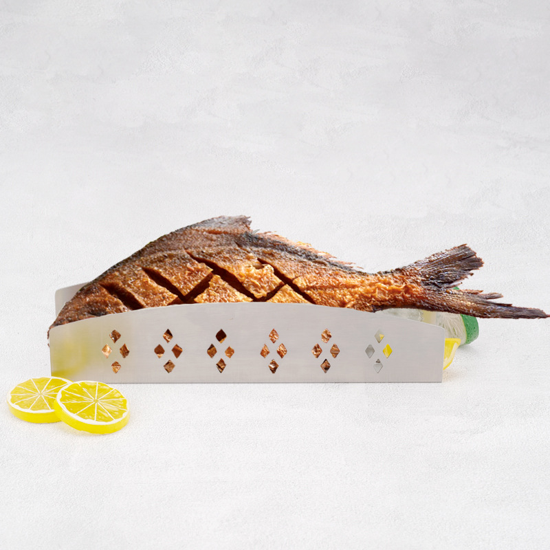 不锈钢户外烤盘冲孔烤肉盘烤鱼盘烤鱼煎饼夹野营烤盘户外烧烤工具