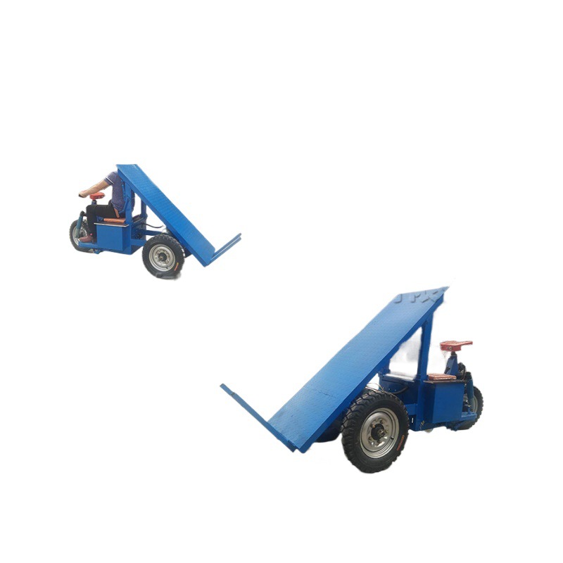 Ladrillo plano eléctrico que tira del coche que conduce el ladrillo que tira del camión volquete mano-arranque el sitio de construcción autodescarga camión de tres ruedas de ladrillo trasero