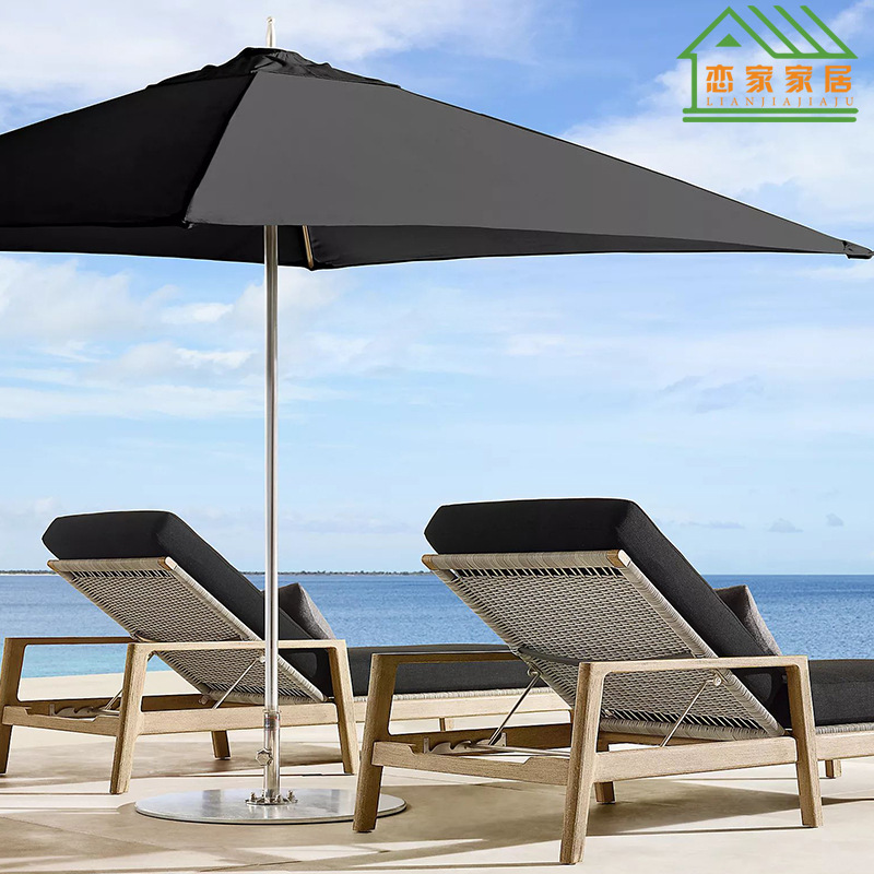 Venta directa de fábrica sofá de ocio de teca al aire libre nórdico villa moderna patio jardín hotel al aire libre asiento de terraza