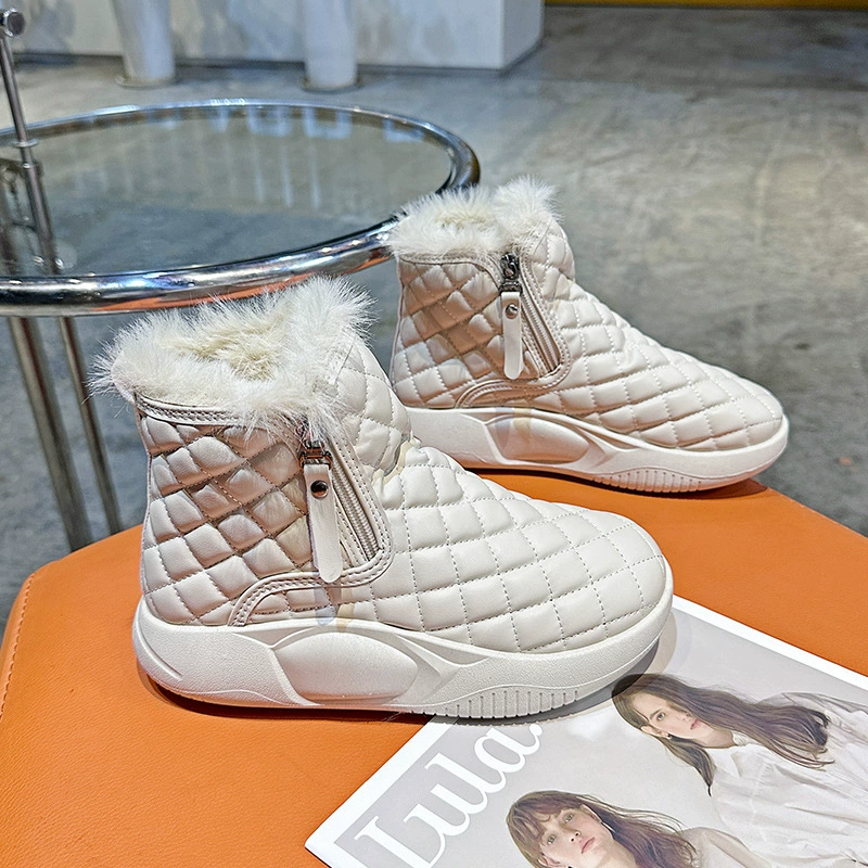 Boots, warm high non-slip shoes platform