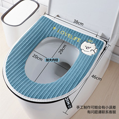 特大ジッパートイレマット、刺繍ハンドル、大内径家庭用トイレカバー、厚みのある秋冬用トイレマット、便座