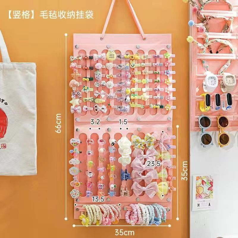 【メーカー卸売り】ヘアクリップ収納棚壁掛け壁子供カチューシャヘアアクセサリー女の子髪ひもアクセサリーケース|undefined