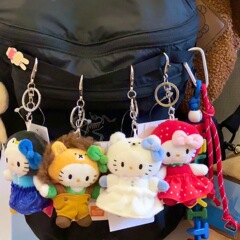 联名系列小狮子kitty包包挂件爆款超萌卡通毛绒挂饰小众限定包挂