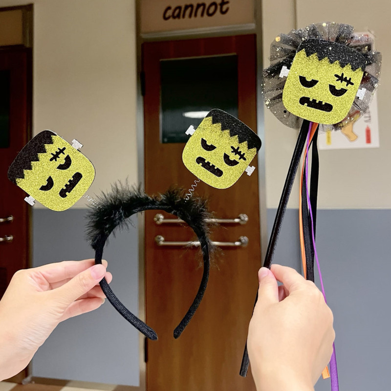2025 クロスボーダー新ホット販売ハロウィンヘッドバンドヘアアクセサリー鬼祭りパーティーパーティー装飾ホリデー小道具頭飾り|undefined