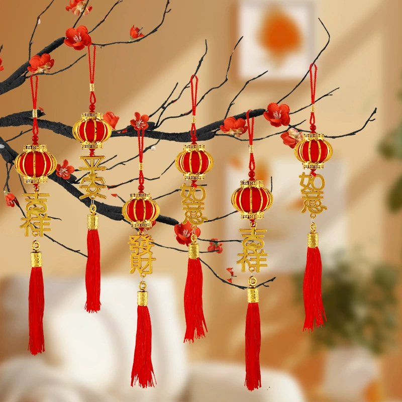 Новогоднее украшение 2025: миниатюрное бонсай, растение в горшке для весеннего фестиваля, подвесное украшение для дома и улицы, дерево удачи для новоселья