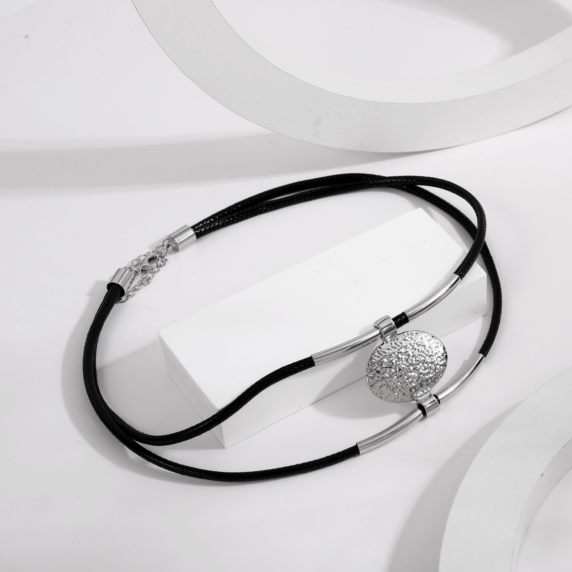 european-and-american-cross-border-retro-ethnic-relief-pendant-bohemian-retro-style-collar-womens-simple-double-layer-elbow european-and-american-cross-border-retro-ethnic-relief-pendant-bohemian-retro-style-collar-womens-simple-double-layer-elbow