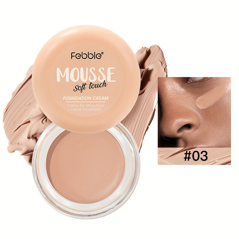 USHAS European and American Cross-border spot mousse base crema delicada impermeable corrector hidratante de larga duración FS446A B