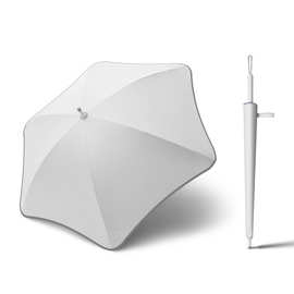 梅花圆角直杆伞新款创意反光条雨伞防晒防紫外线遮阳伞广告定制伞