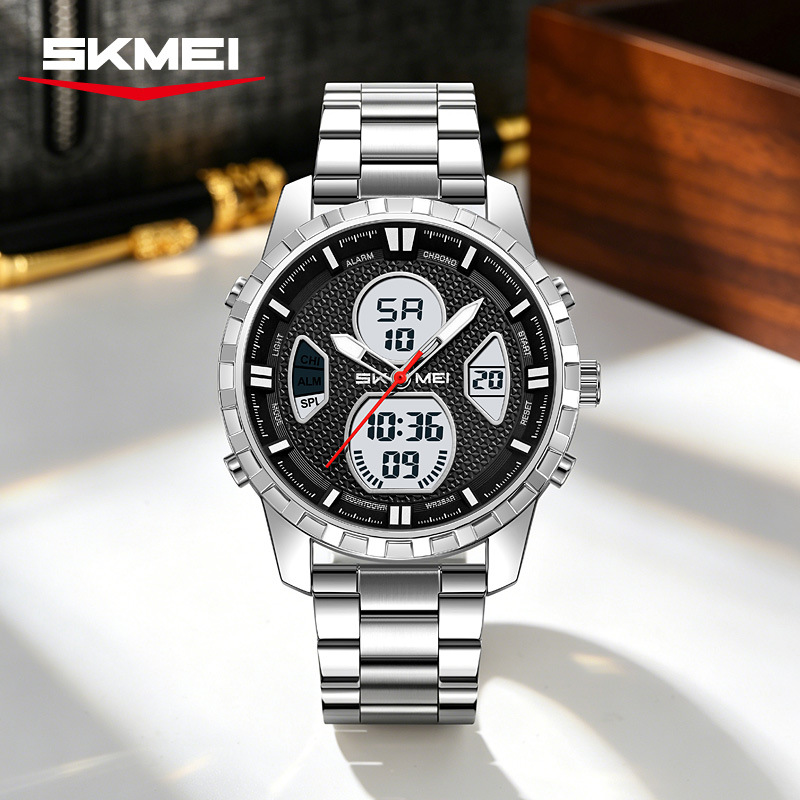 Reloj deportivo masculino de doble pantalla impermeable multifuncional de comercio exterior fábrica de personalización transfronteriza spot