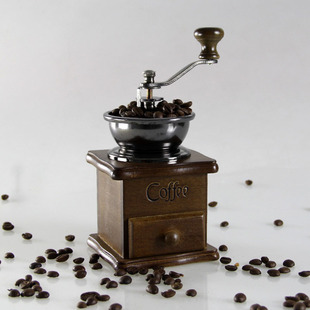 Wooden Hand Grinder Coffee Bean Grinder Retro Coffee Machine Mini Coffee Appliance Home Grinder
