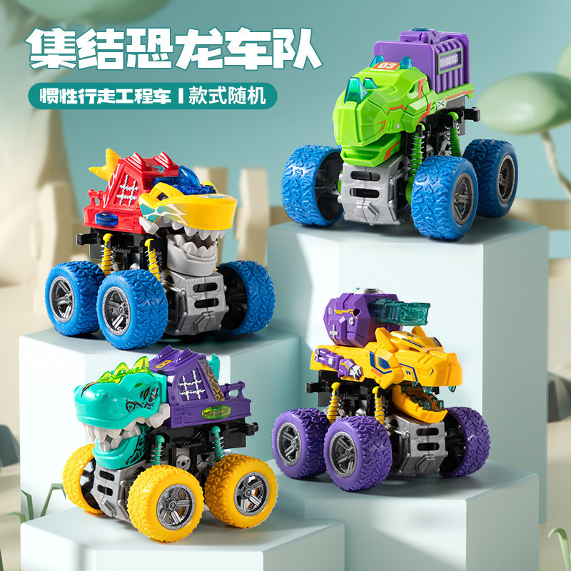 Cross-Border Hot-Selling Children's Toy Cars Wholesale Dinosaur Shark Inertia Car Two-Seater Off-Road Vehicle Light-Up Press Shark Car Cross-Border Hot-Selling Children's Toy Cars Wholesale Dinosaur Shark Inertia Car Two-Seater Off-Road Vehicle Light-Up Press Shark Car