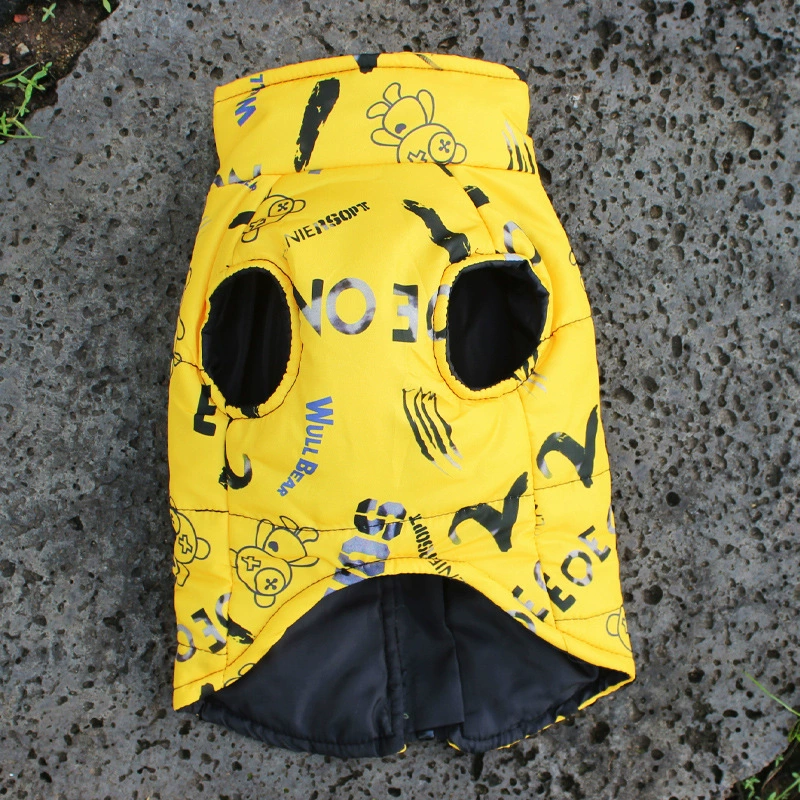 Одежда для домашних животных собаки водонепроницаемая куртка теплая хлопчатобумажная куртка жилет собаки красочная хлопчатобумажная одежда фабрики прямых продаж