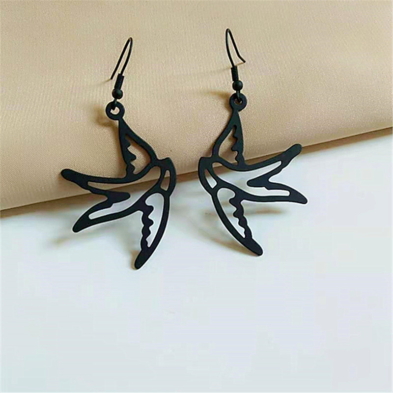 Retro Bird Metal Plating Women's Drop Earrings 1 Pair display picture 5