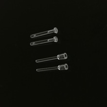 防过敏耳钉转换器透明树脂耳钉塑料耳钉套管剪针转换塑料针配件